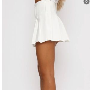 NWT Think You Know Mini Skirt White